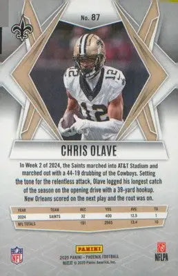 Football 2025 Panini Phoenix #87 Chris Olave - Football Card Single