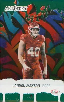 Football 2025 SAGE Artistry #35 Landon Jackson - Football Card Single