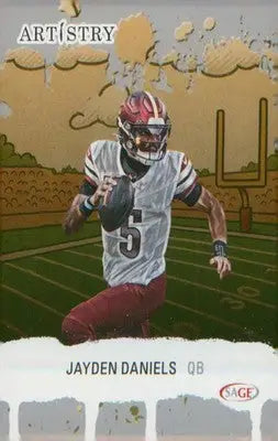 Football 2025 SAGE Artistry Silver #5 Jayden Daniels - Football Card Single