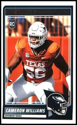 Football 2025 Score #66 Cameron Williams RC RC - Football Card Single