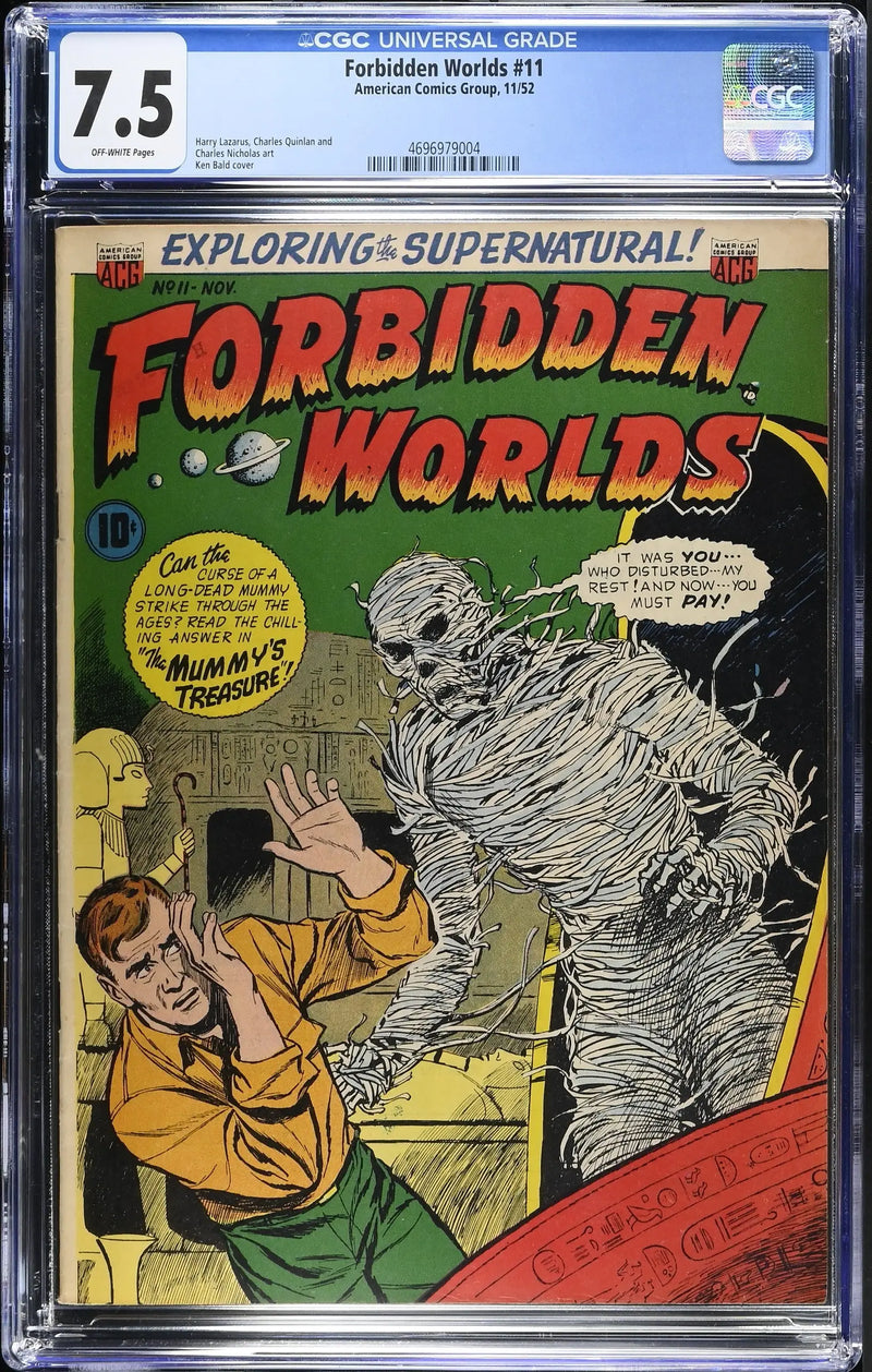 Forbidden Worlds #11 (1952) Graded CGC 7.5 VF Pre-Code Horror Hitler Story - Comic Book