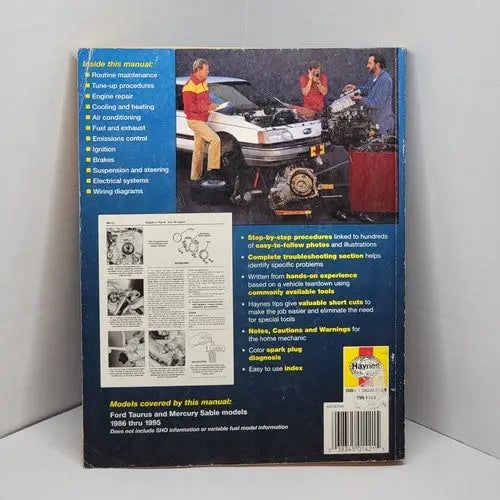 Automotive repair manual for Ford Taurus and Mercury Sable models 1986-1995