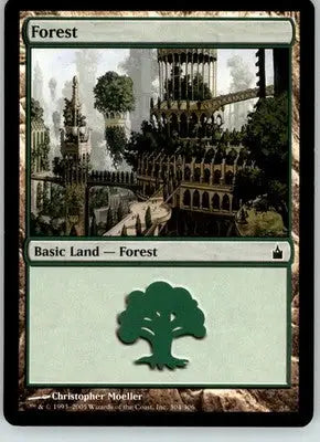 Forest (304) - Ravnica: City of Guilds - 304 - LP Magic: The Gathering - Magic Card Single