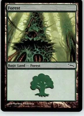 Forest (305) - Mirrodin - 305 - Foil MP Magic: The Gathering - Magic Card Single
