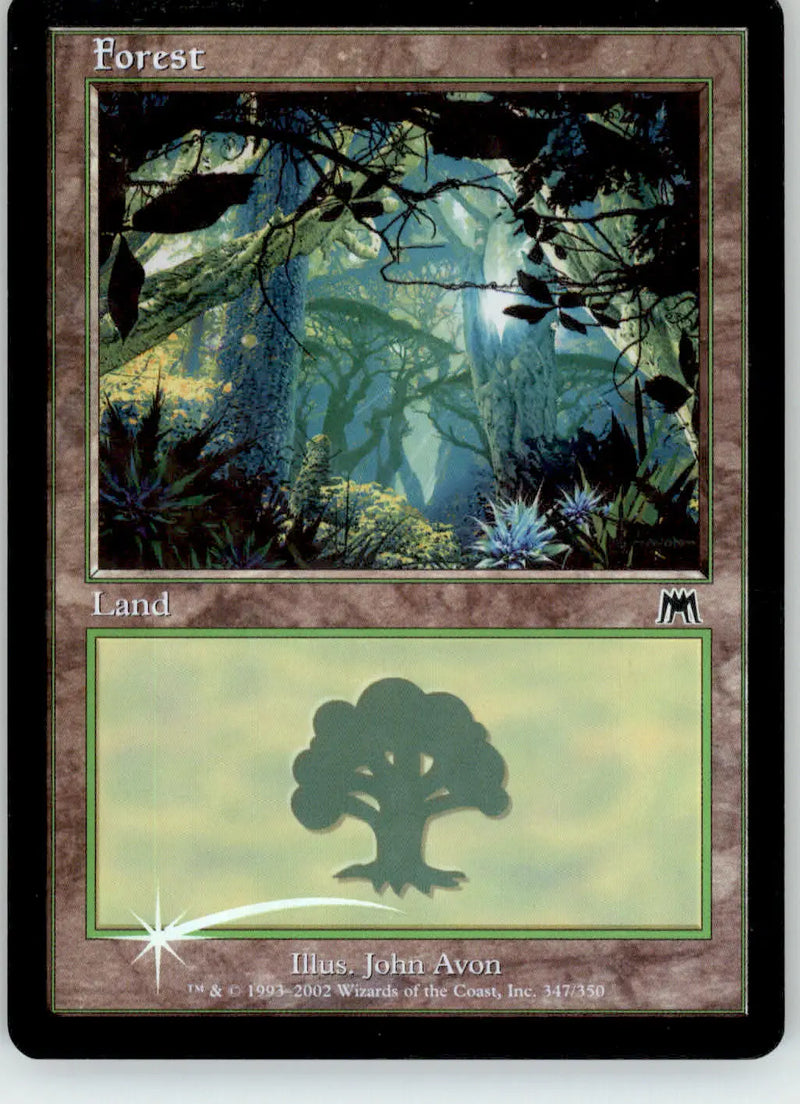 Forest (347) - Onslaught - 347 - Foil MP Magic: The Gathering - Magic Card Single