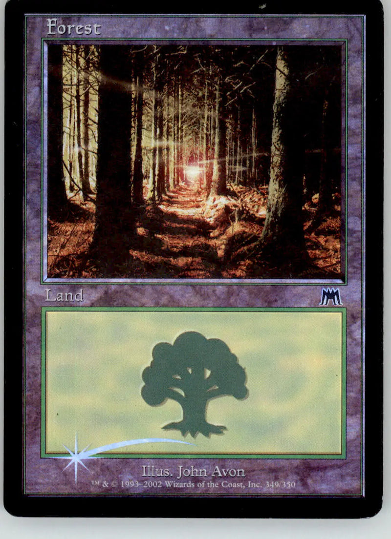 Forest (349) - Onslaught - 349 - Foil MP Magic: The Gathering - Magic Card Single