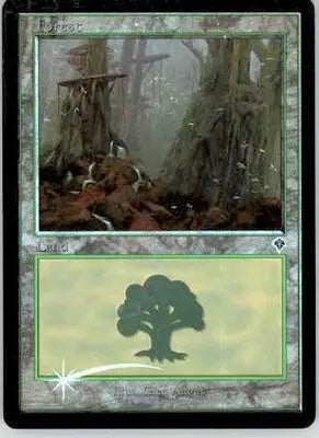 Forest (350) - Invasion - 350 - Foil MP - Magic Card Single