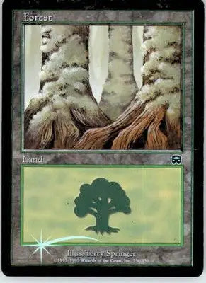 Forest (350) - Mercadian Masques - 350 - Foil MP - Magic Card Single