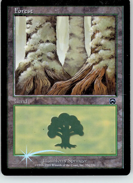 Forest (350) - Mercadian Masques - 350 - Foil MP Magic: The Gathering - Magic Card Single