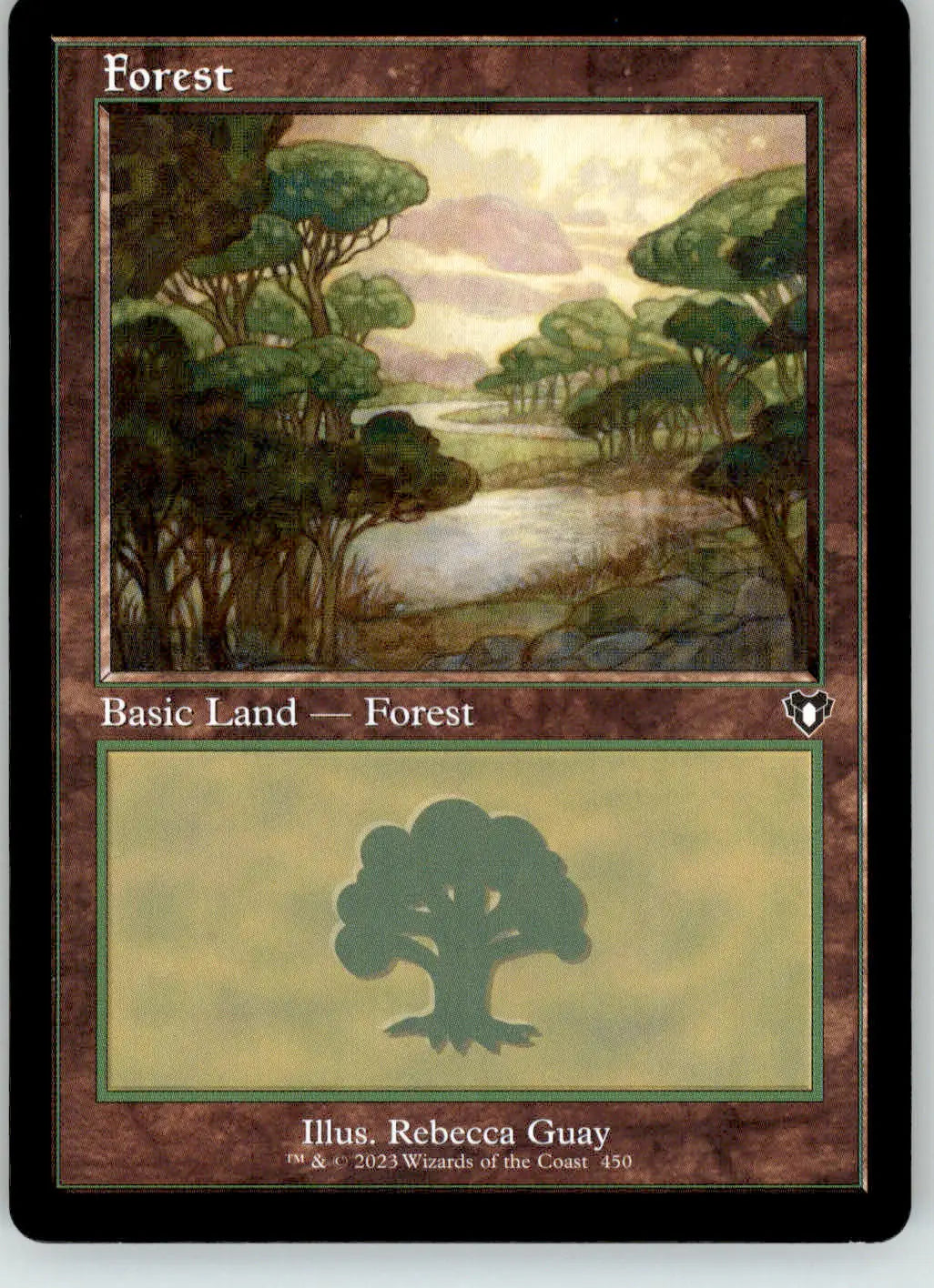 Forest (450) (Retro Frame) - Commander Masters - 450 - NM Magic: The Gathering