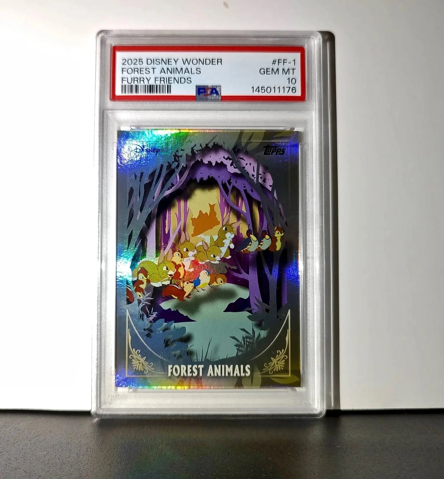 Forest Animals 2025 Topps Disney 2025 Topps Disney #FF-1 Furry Friends PSA 10 - Non-Sports Card Single
