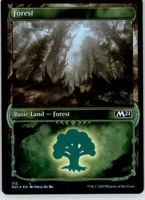 Forest (Showcase) - Core Set 2021 - 313 - Foil NM Magic: The Gathering - Magic Card Single