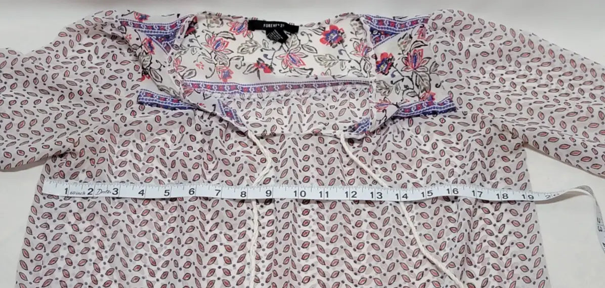 Forever 21 Bohemian Long Sleeve Floral Dress Size Small - Apparel