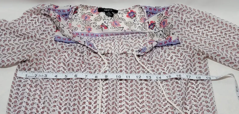 Forever 21 Bohemian Long Sleeve Floral Dress Size Small - Apparel