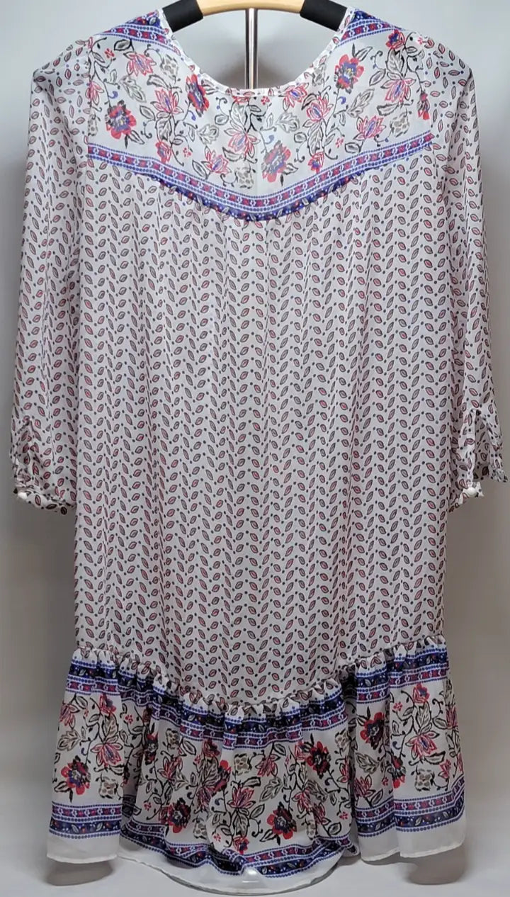Forever 21 Bohemian Long Sleeve Floral Dress Size Small - Apparel