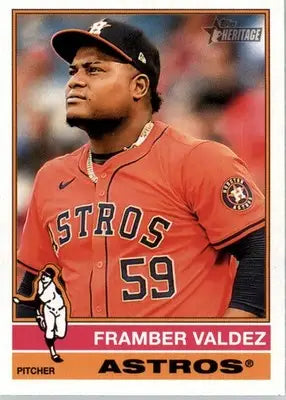Framber Valdez - 2025 Topps Heritage - #335 - Baseball - Baseball Card Single