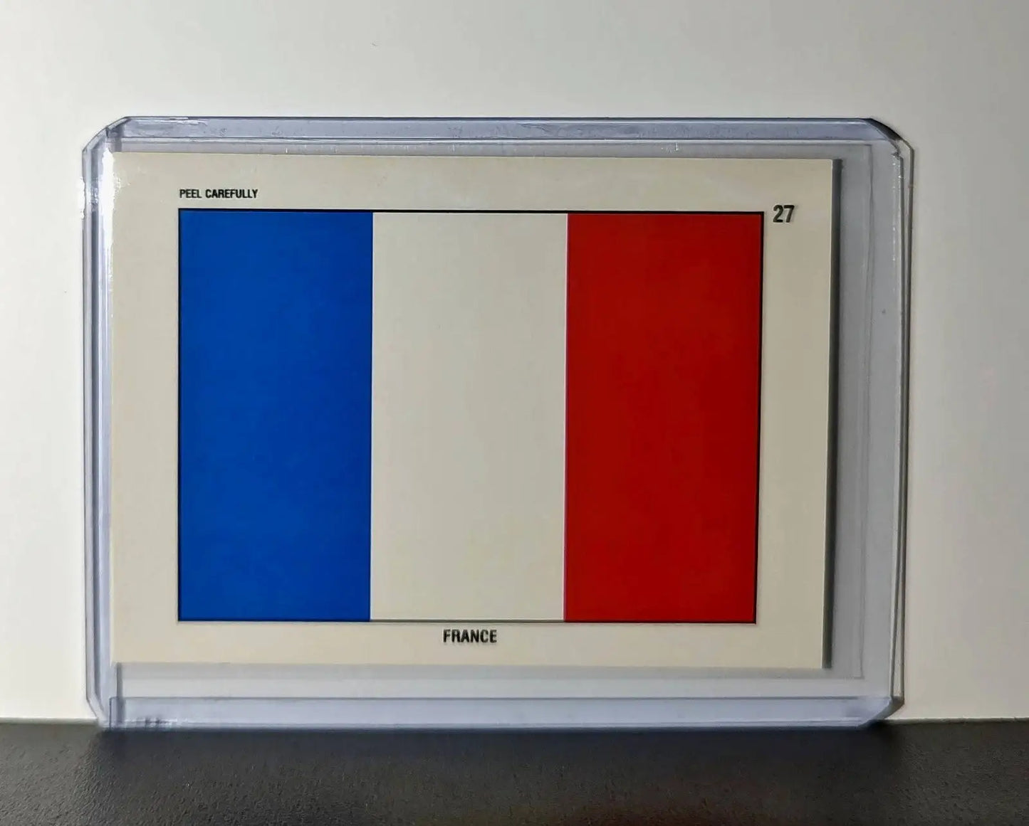 France Flag 1991 Topps Desert Storm #27 Sticker Card - Non-Sports Card Single