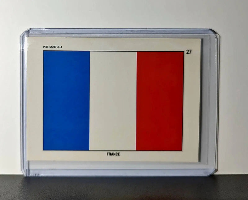 France Flag 1991 Topps Desert Storm #27 Sticker Card - Non-Sports Card Single