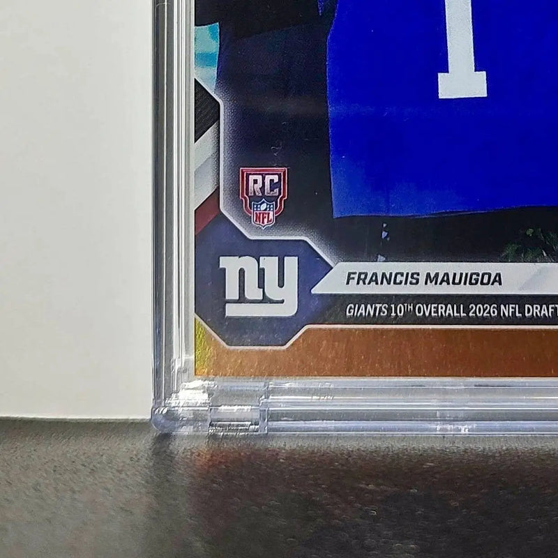 Francis Mauigoa Rookie 2026 Topps Now Draft Night #FMAU Orange Foil 19/25 Card - Football Card Single