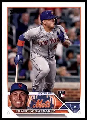 Francisco Álvarez Rookie 2023 Topps #644 New York Mets - Baseball Card Single