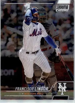Francisco Lindor - 2022 Stadium Club Chrome - #41 - Baseball - Baseball Card Single