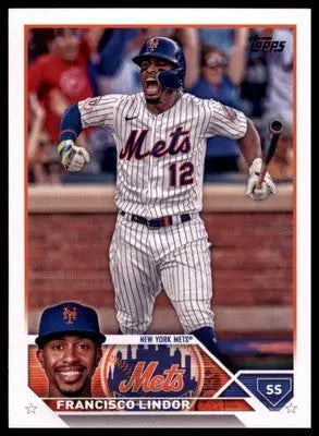 Francisco Lindor 2023 Topps #450 New York Mets - Baseball Card Single