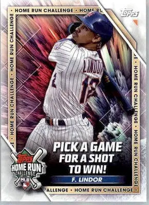 Francisco Lindor - 2023 Topps - #HRC-13 - Home Run Challenge Baseball - Baseball Card Single