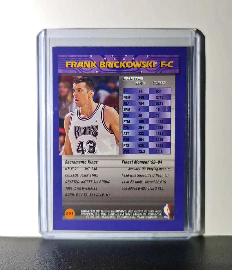 Frank Brickowski 1994-95 Topps Finest #291 Basketball Card