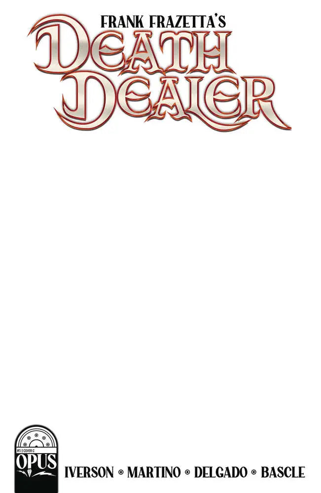 Frank Frazetta Death Dealer #1 Cover C 5 Copy Variant Edition Blank Sketc - Comic Book