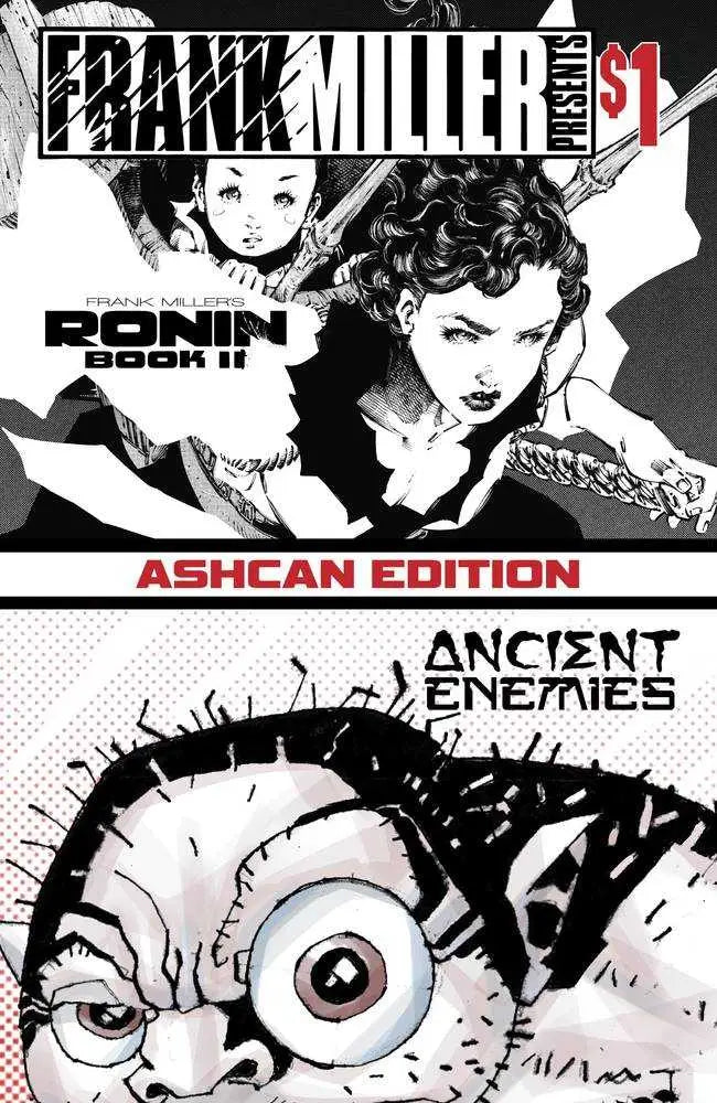 Comic book cover of Ronin Book II: Ancient Enemies from Frank Miller Presents Ashcan Edition