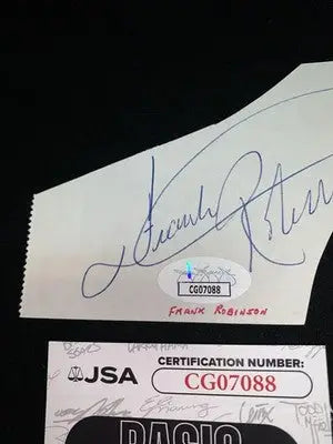 Frank Robinson Auto Cut Signed JSA SF Giants Reds Orioles Signature - Sports Memorabilia