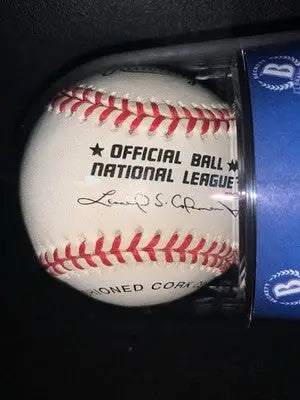 Frank Robinson Signed Official National League Baseball BAS COA Encapsulated 8 - Sports Memorabilia