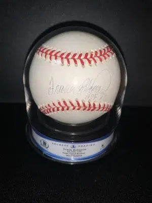 Frank Robinson Signed Official National League Baseball BAS COA Encapsulated 8 - Sports Memorabilia