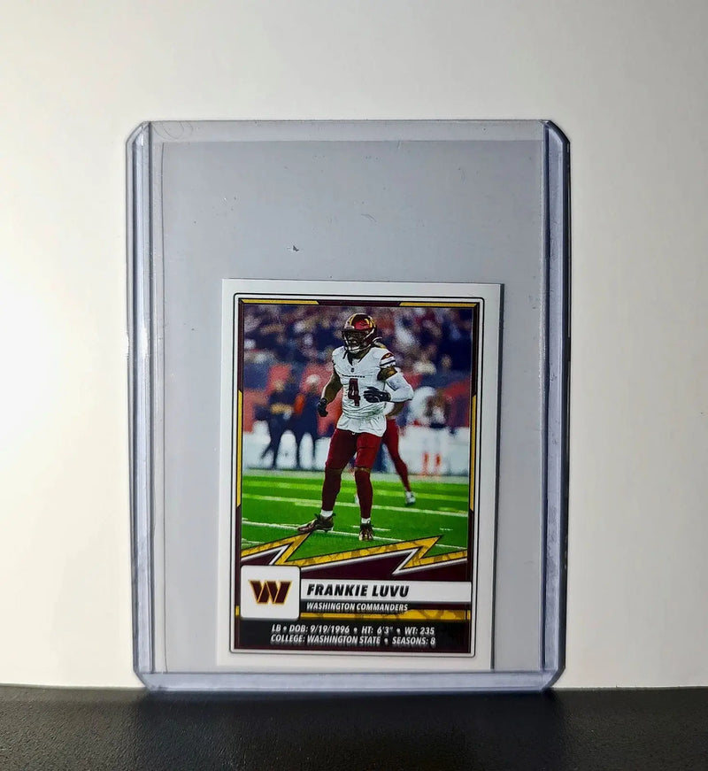 Frankie Luvu 2025 Panini NFL #354 Sticker Washington Commanders