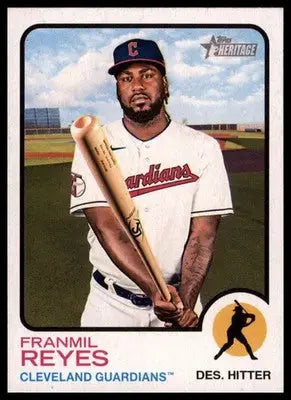 Franmil Reyes 2022 Topps Heritage #364 Cleveland Guardians - Baseball Card Single