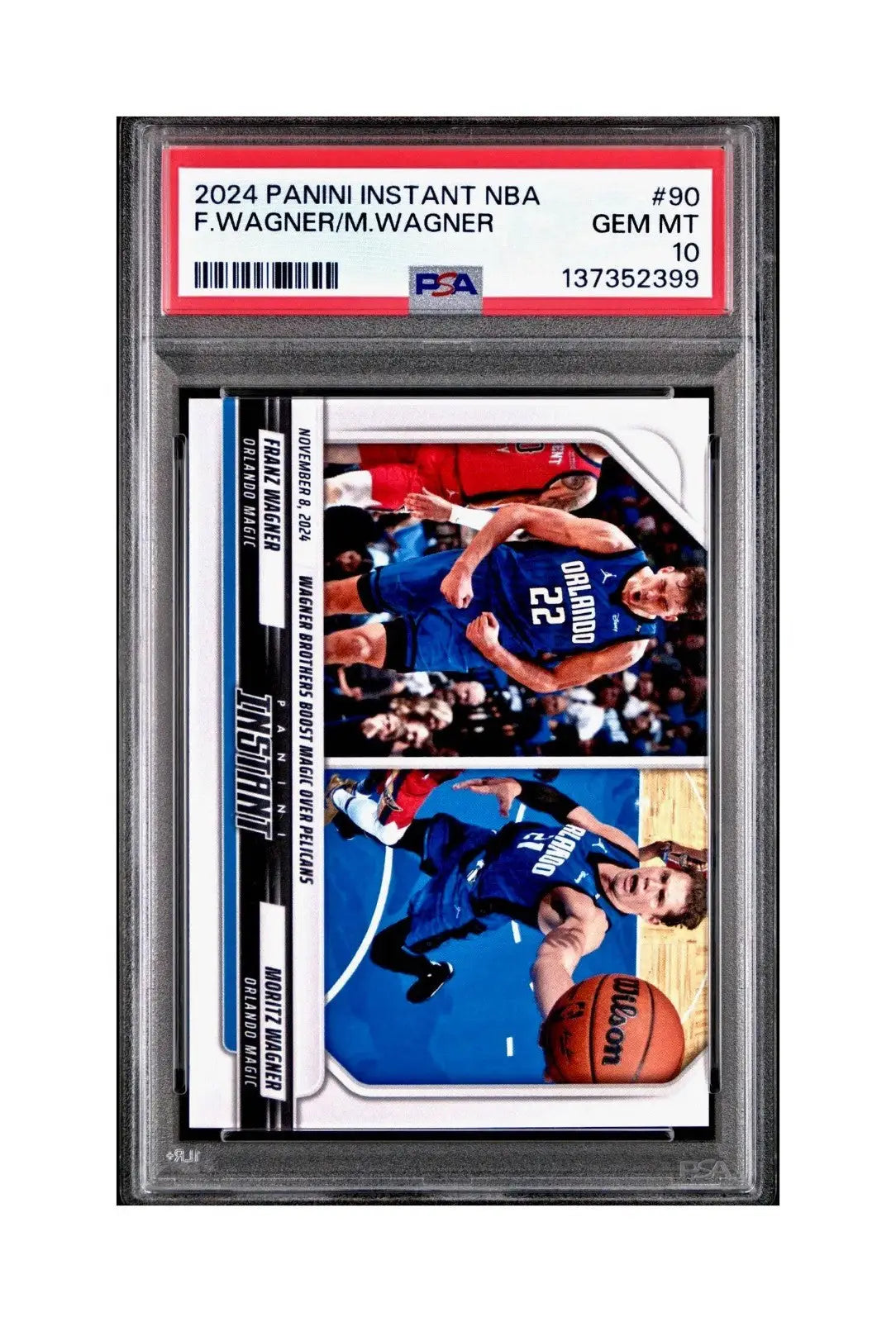 Franz Wagner / Moritz Wagner 2024 Panini NBA #90 Basketball PSA 10 Gem Mint - Basketball Card Single