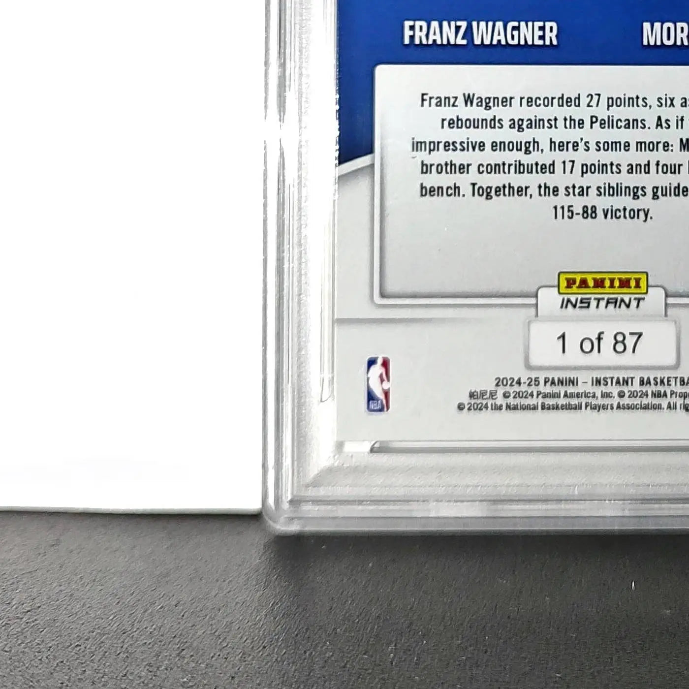 Franz Wagner / Moritz Wagner 2024 Panini NBA #90 Basketball PSA 10 Gem Mint