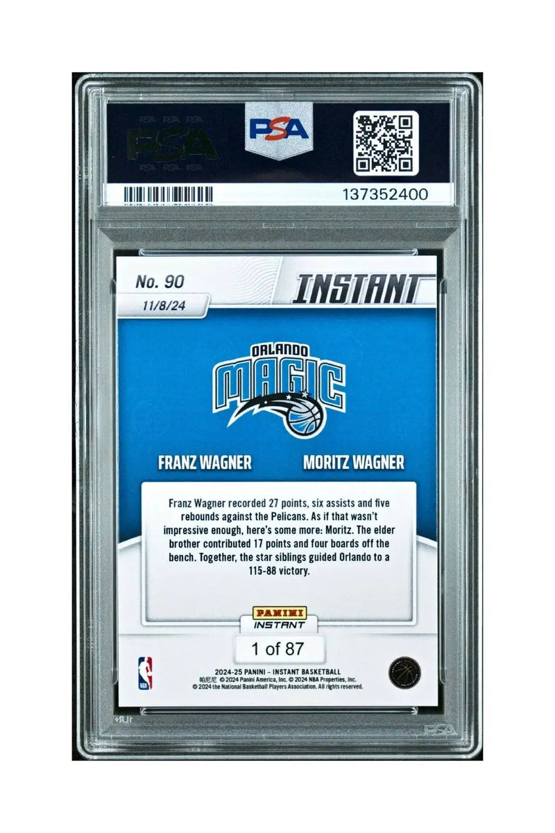 Franz Wagner / Moritz Wagner 2024 Panini NBA #90 Basketball PSA 10 Gem Mint