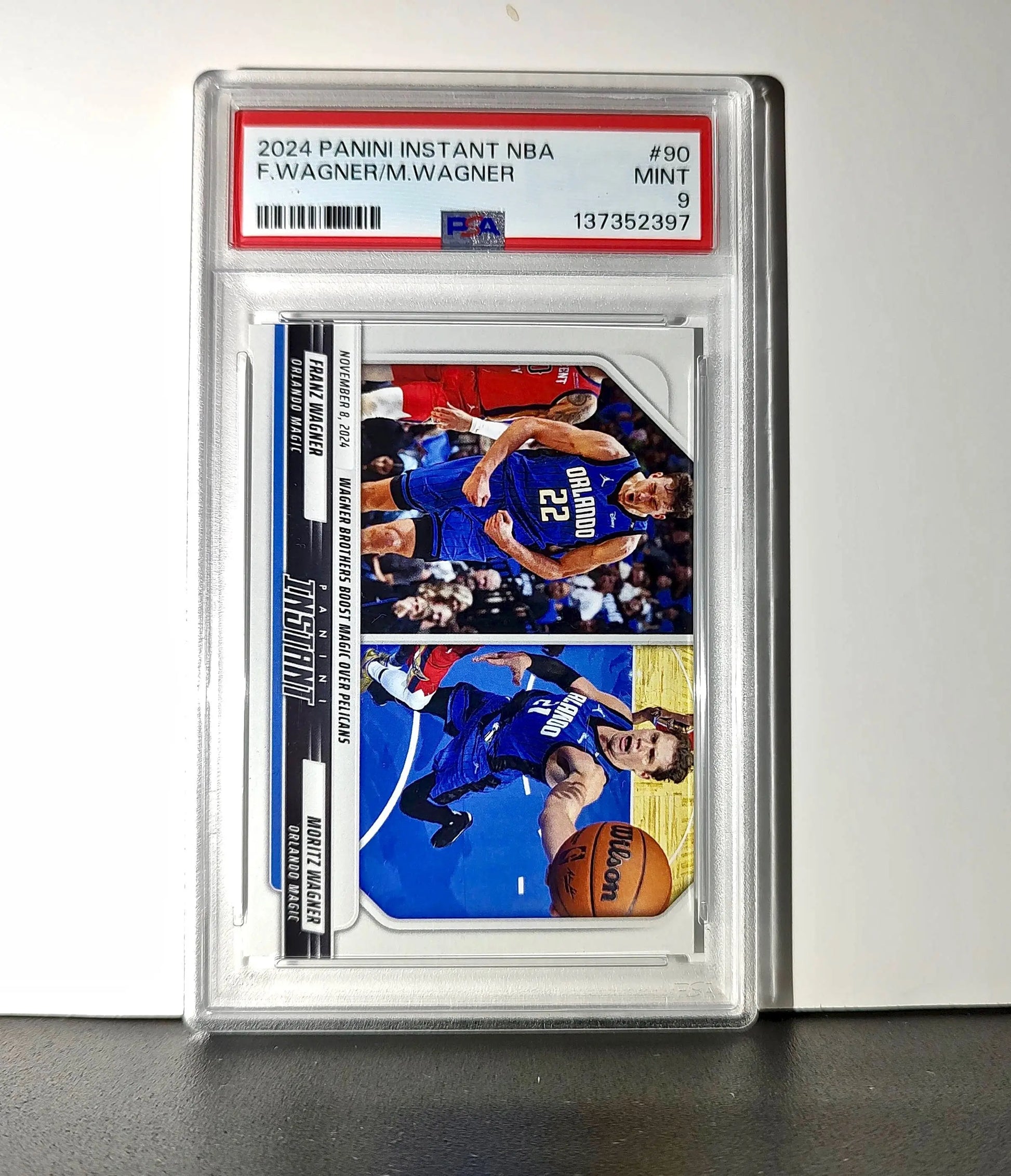 Franz Wagner / Moritz Wagner 2024 Panini NBA #90 Basketball PSA 9 Mint