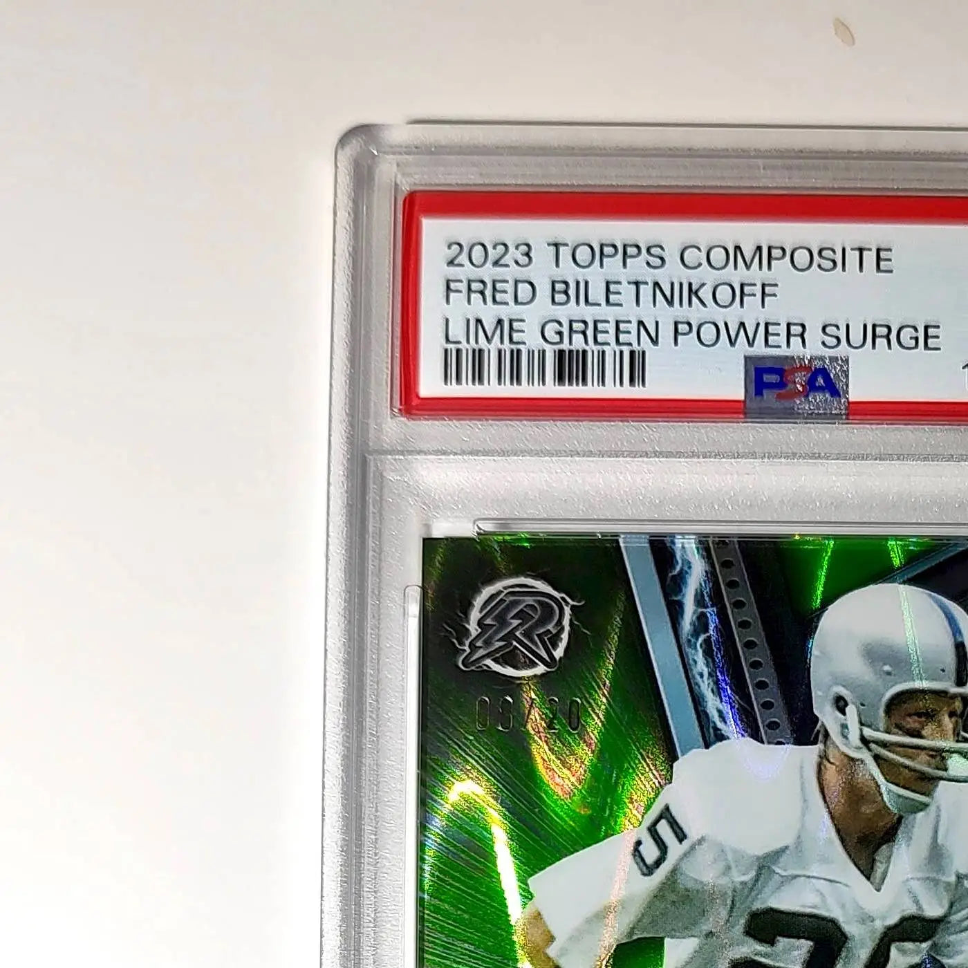 Fred Bilentnikoff 2023 Topps Resurgence 08/20 Lime Green Power Surge #81 PSA 10
