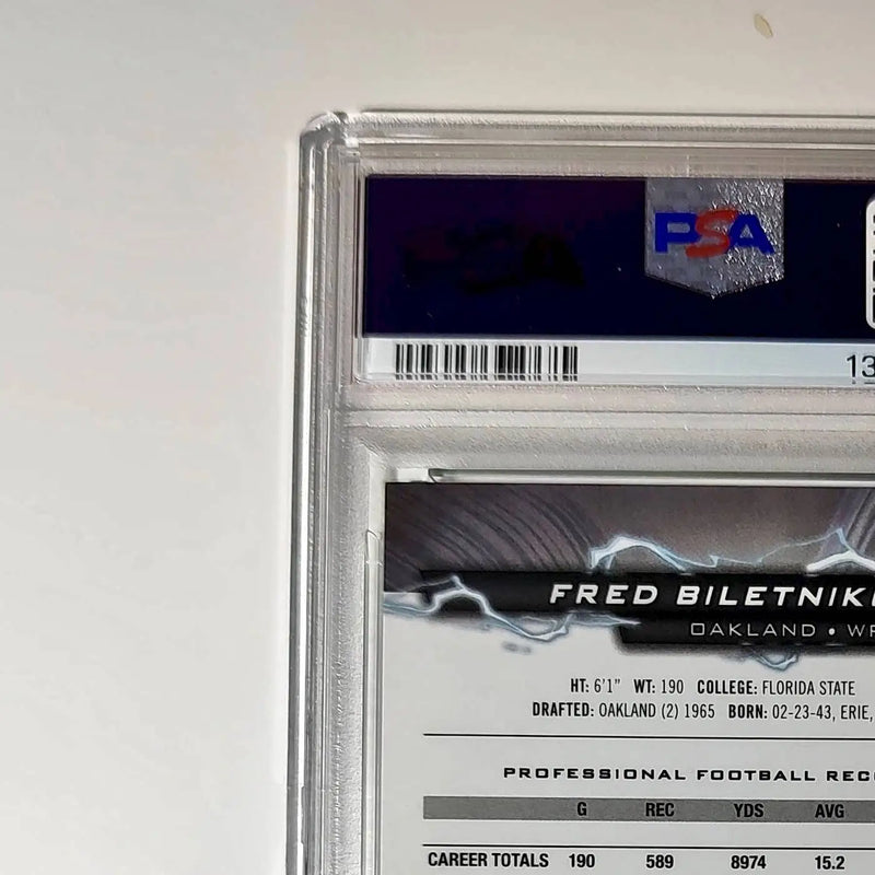 Fred Bilentnikoff 2023 Topps Resurgence 08/20 Lime Green Power Surge #81 PSA 10