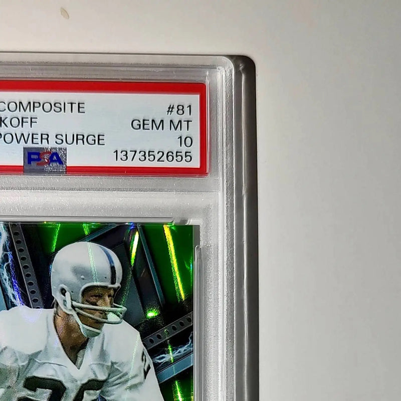 Fred Bilentnikoff 2023 Topps Resurgence 08/20 Lime Green Power Surge #81 PSA 10