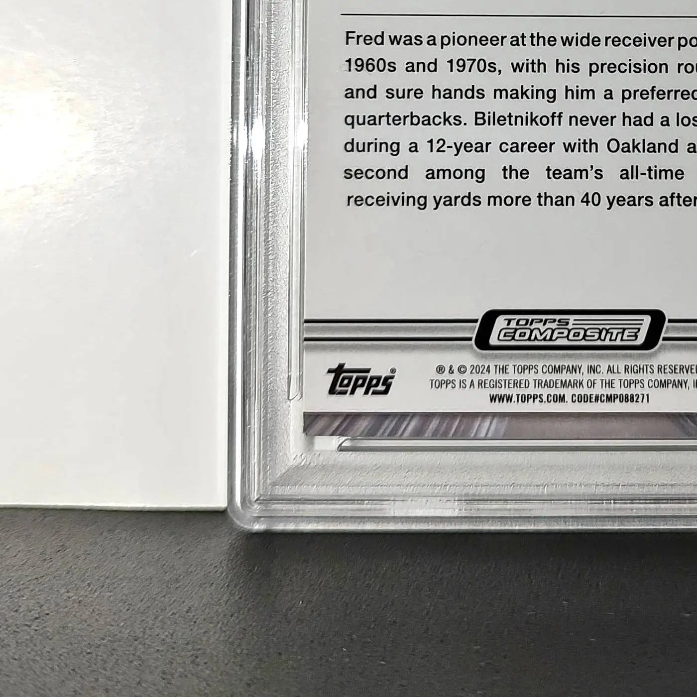 Fred Bilentnikoff 2023 Topps Resurgence 08/20 Lime Green Power Surge #81 PSA 10