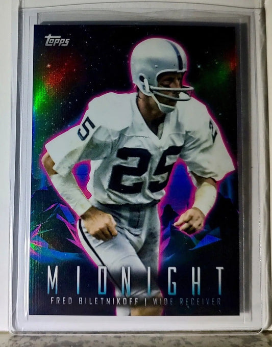 Fred Biletnikoff 2023 Topps Midnight NFL #337 Football Card Oakland Raiders - Football Card Single