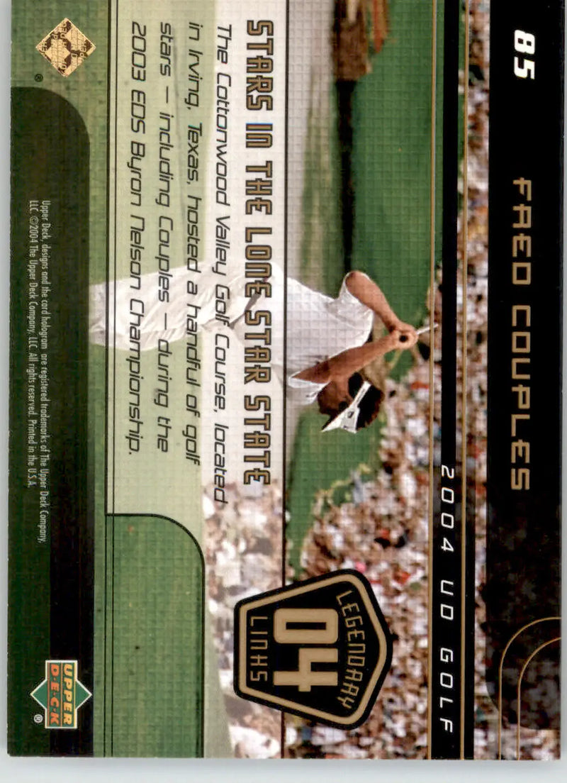 Fred Couples - 2004 Upper Deck - #85 - Golf - Golf Card Single