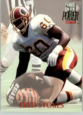Fred Stokes - 1992 Pro Set Power - #160 - Football - Football Card Single