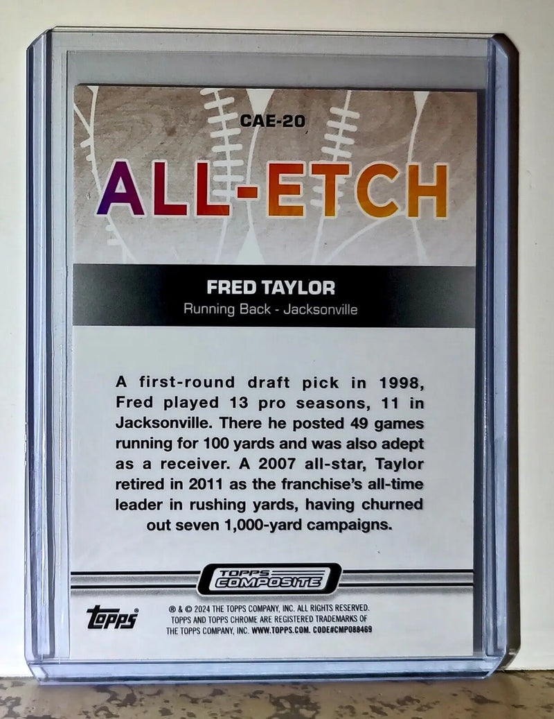 Fred Taylor 2023 Topps Chrome ALL-ETCH NFL #CAE-20 Card Jacksonville Jaguars