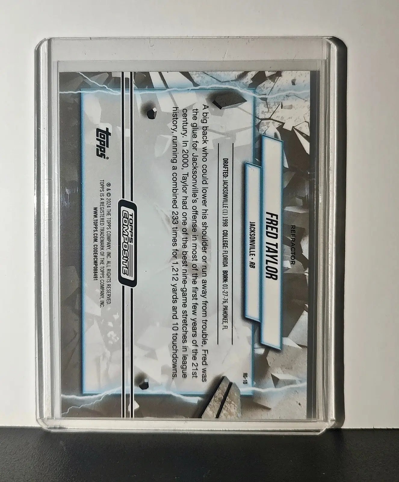 Fred Taylor Refractor 2023 Topps Resurgence Grounded NFL #RG-10 Card Jaguars