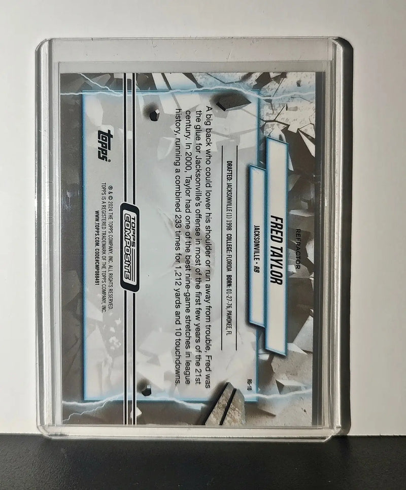Fred Taylor Refractor 2023 Topps Resurgence Grounded NFL #RG-10 Card Jaguars