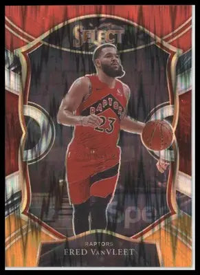 Fred VanVleet 2020-21 Panini Select Red White Orange Shimmer #29 Toronto Raptors - Basketball Card Single